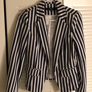 Navy And White Blazer